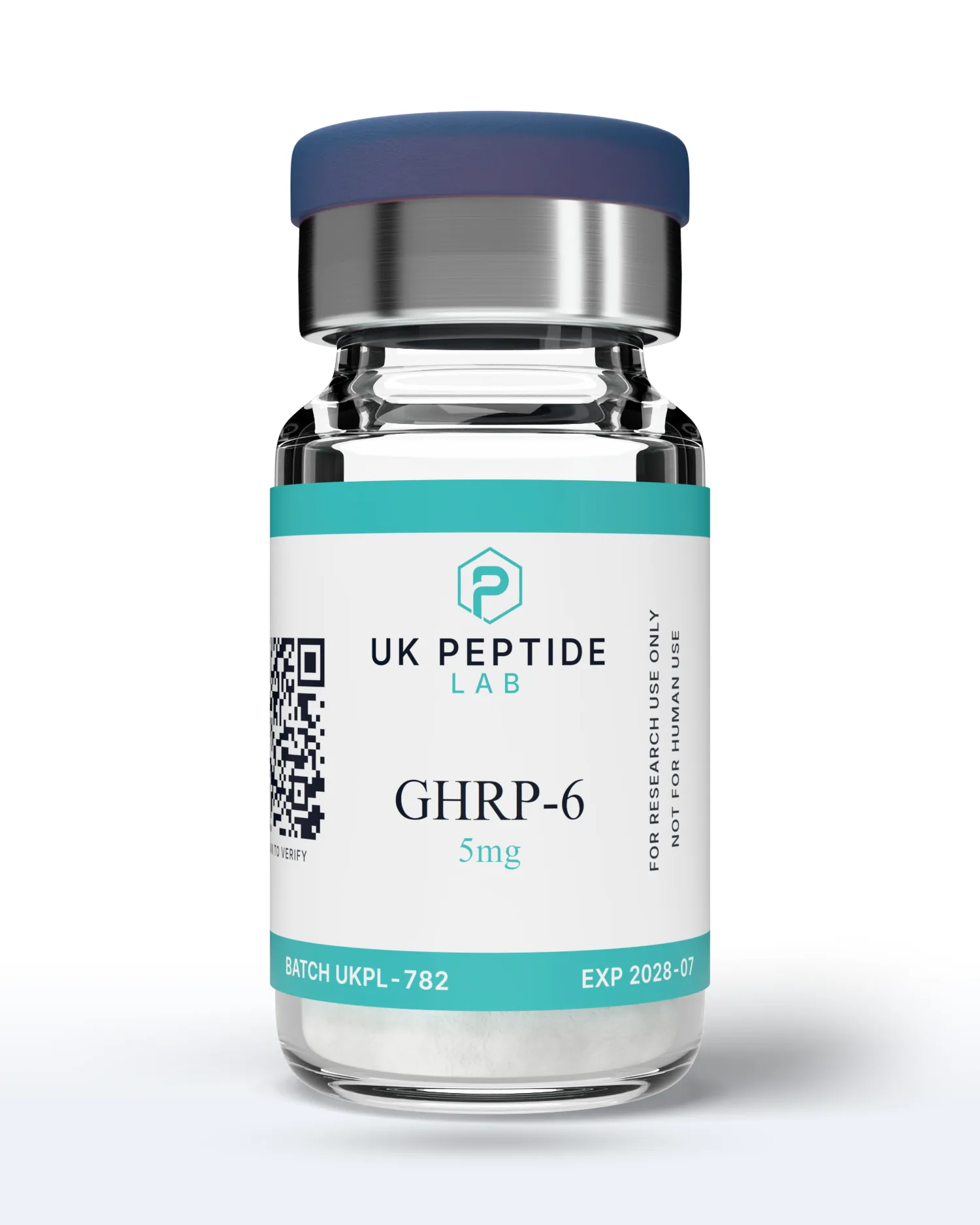 GHRP-6 5mg research peptide lyophilised powder