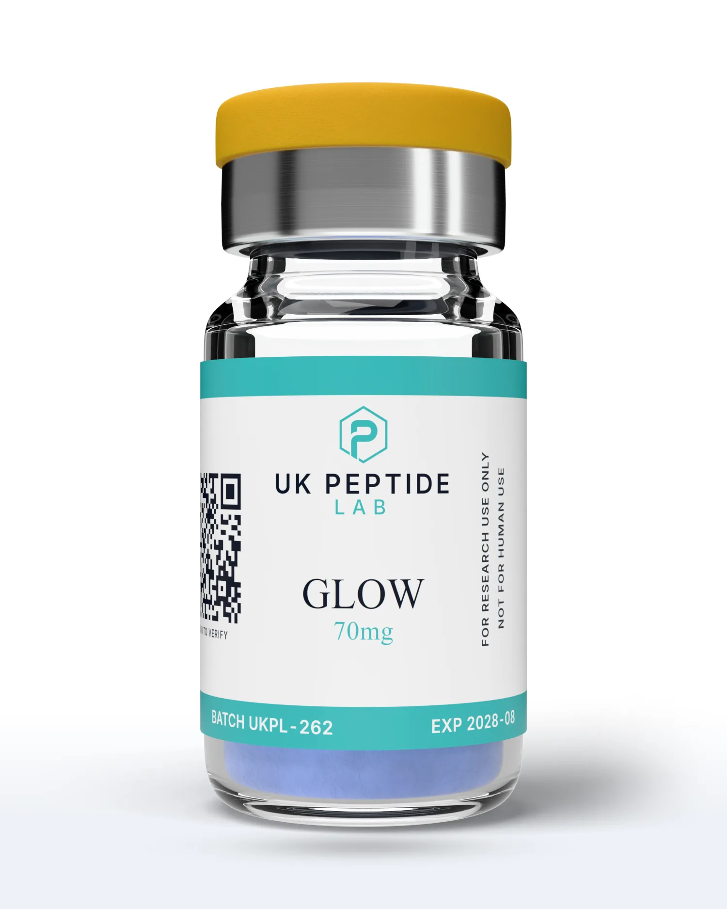 GLOW 70mg research peptide lyophilised powder