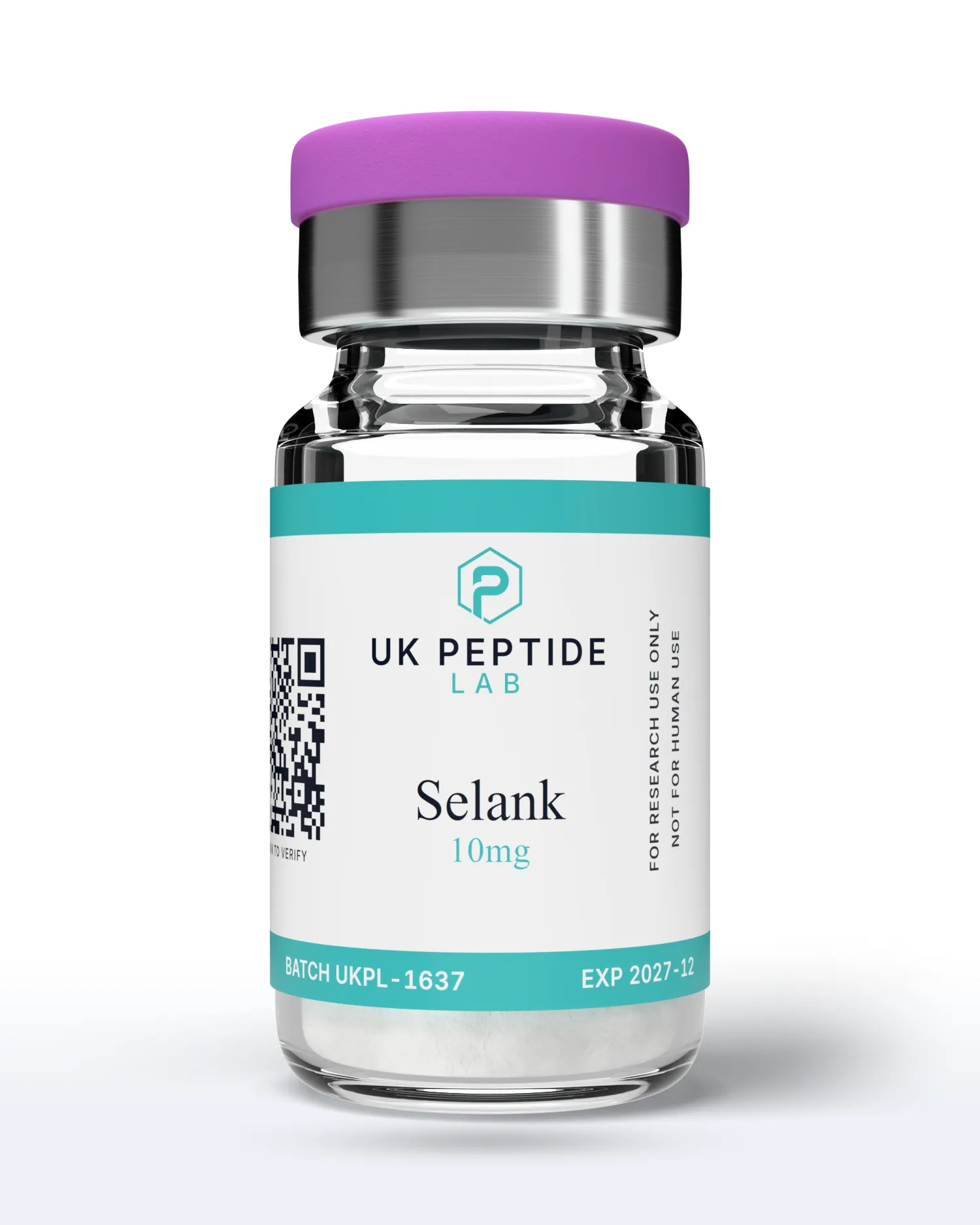 Selank 10mg research peptide lyophilised powder